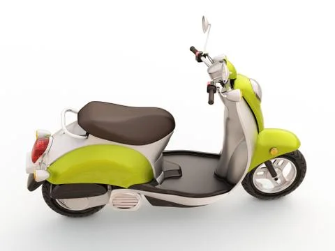 Classic scooter Illustrazione stock