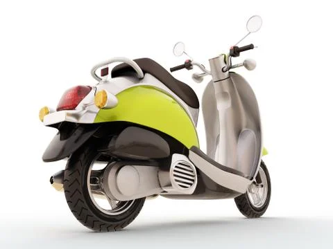 Classic scooter Stock Illustration