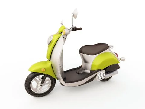 Classic scooter Stock Illustration