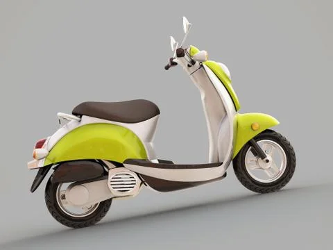 Classic scooter Stock Illustration