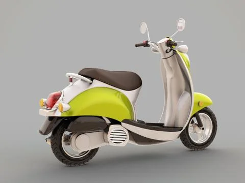 Classic scooter Stock Illustration