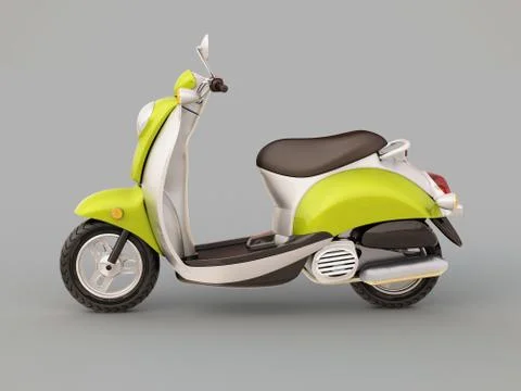 Classic scooter Ilustração Stock