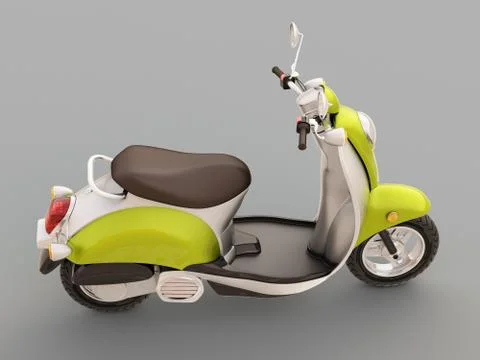 Classic scooter Illustrazione stock