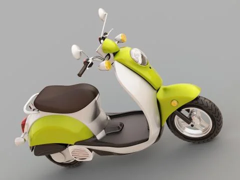 Classic scooter Stock Illustration