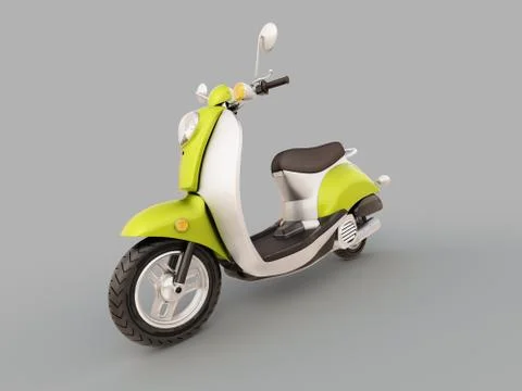 Classic scooter Stock Illustration