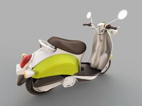 Classic scooter Stock Illustration