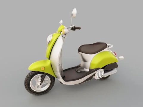 Classic scooter Illustrazione stock