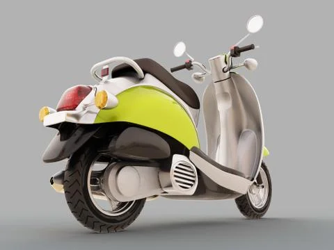 Classic scooter Stock Illustration