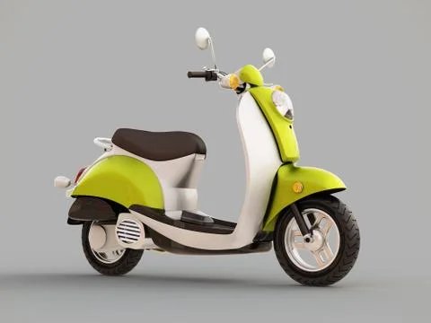 Classic scooter Stock Illustration