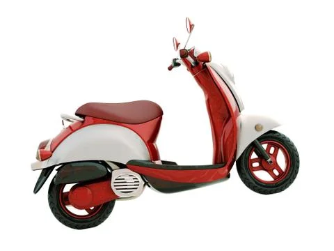 Classic scooter isolated 스톡 일러스트