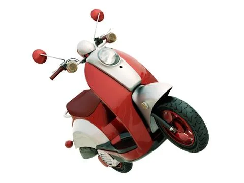 Classic scooter isolated Stock Illustration
