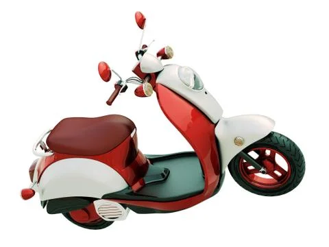 Classic scooter isolated Stock Illustration