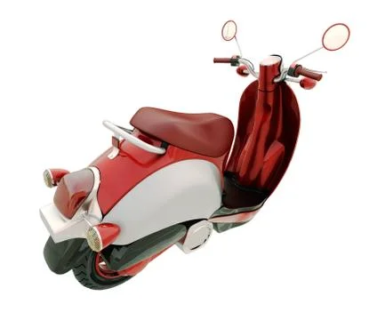 Classic scooter isolated Stock Illustration