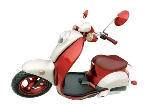 Classic scooter isolated Stock Illustration