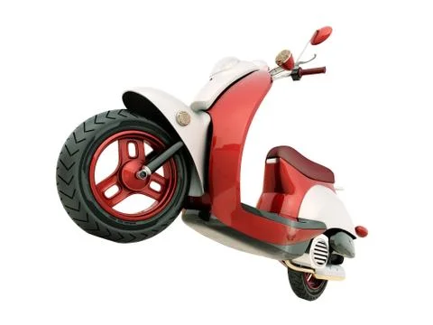 Classic scooter isolated Stock Illustration
