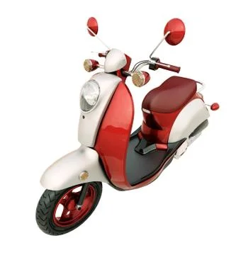 Classic scooter isolated Stock Illustration