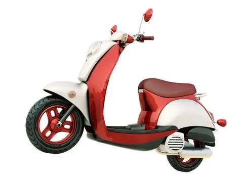 Classic scooter isolated Stock Illustration