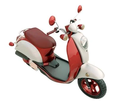 Classic scooter isolated Stock Illustration