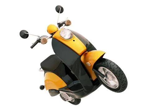 Classic scooter isolated Stock Illustration