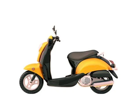 Classic scooter isolated Stock Illustration