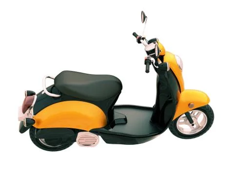 Classic scooter isolated Stock Illustration