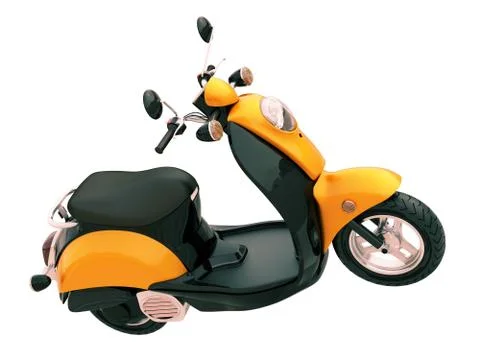 Classic scooter isolated Stock Illustration