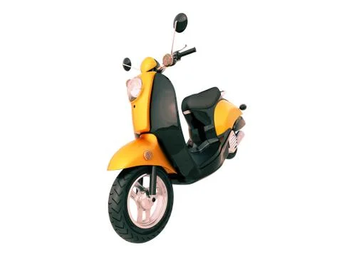 Classic scooter isolated Illustrazione stock