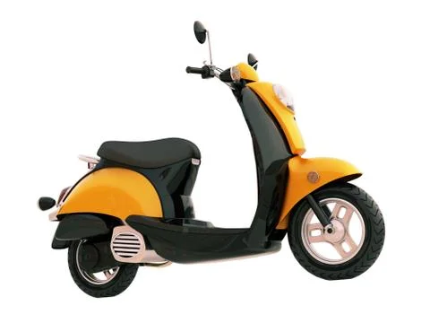 Classic scooter isolated Stock Illustration