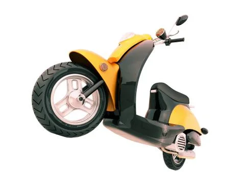 Classic scooter isolated Stock Illustration