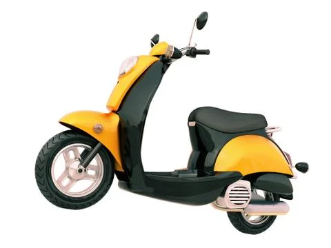 Classic scooter isolated Stock Illustration