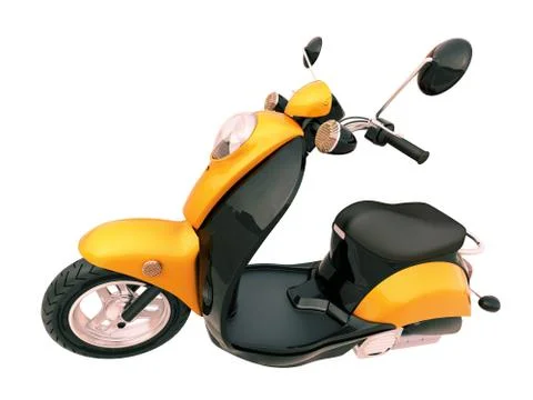Classic scooter isolated Stock Illustration