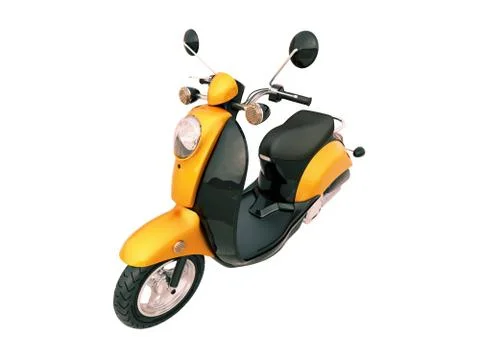 Classic scooter isolated Illustrazione stock
