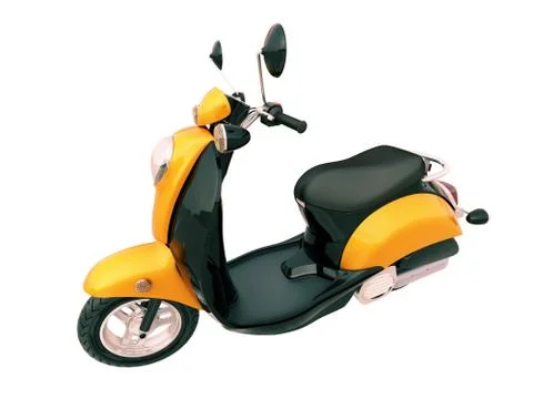 Classic scooter isolated Stock Illustration
