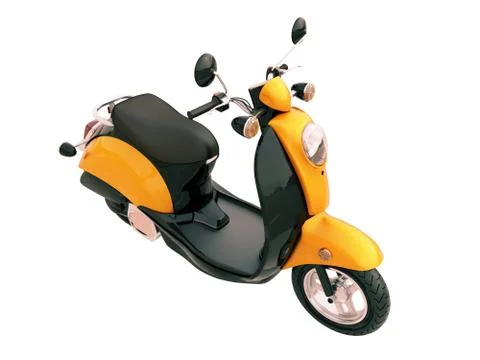 Classic scooter isolated Stock Illustration
