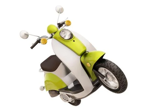 Classic scooter isolated Stock Illustration