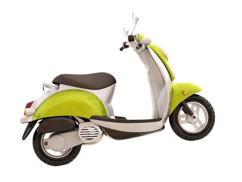 Classic scooter isolated Stock Illustration