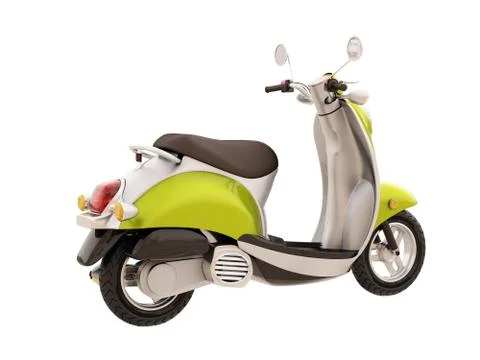 Classic scooter isolated Stock Illustration