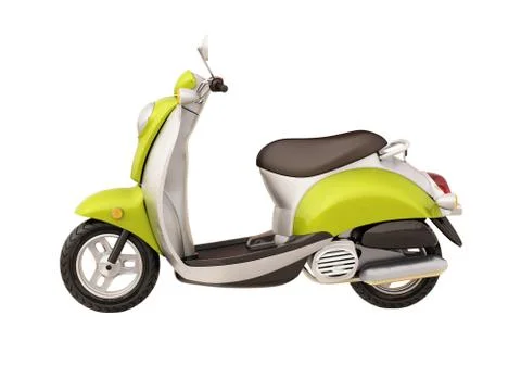 Classic scooter isolated Stock Illustration