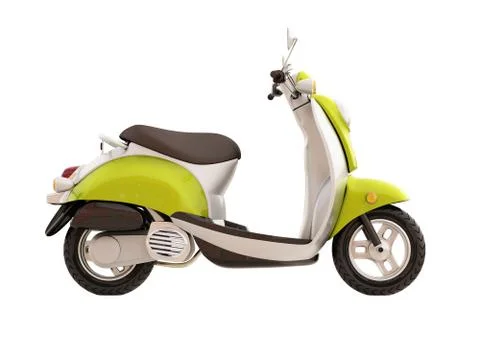 Classic scooter isolated Stock Illustration