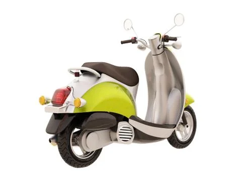Classic scooter isolated イラスト素材
