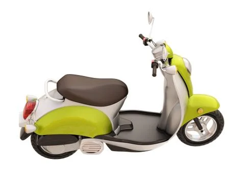 Classic scooter isolated イラスト素材