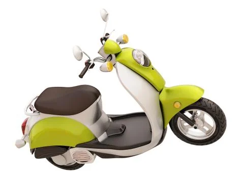 Classic scooter isolated Stock Illustration
