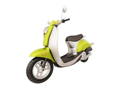 Classic scooter isolated Stock Illustration