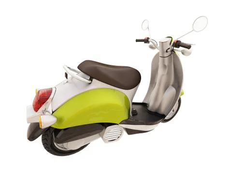 Classic scooter isolated Stock Illustration