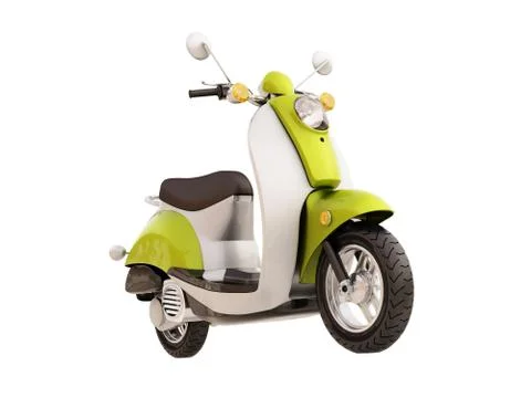 Classic scooter isolated Stock Illustration