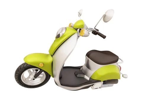Classic scooter isolated イラスト素材