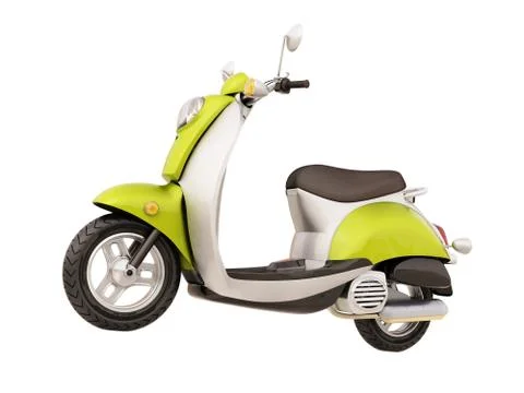 Classic scooter isolated Stock Illustration