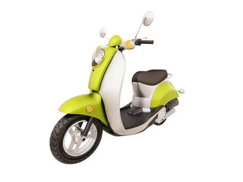 Classic scooter isolated Stock Illustration