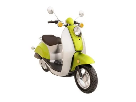 Classic scooter isolated Illustrazione stock