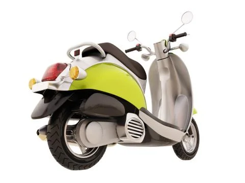 Classic scooter isolated Stock Illustration